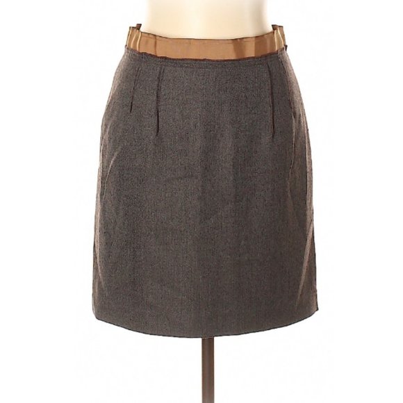 LOFT Dresses & Skirts - Ann Taylor Contrast Wool Blend Skirt